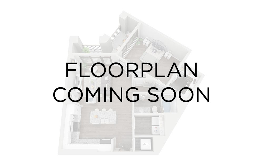 B13 - 2 bedroom floorplan layout with 2 bathrooms and 1413 square feet