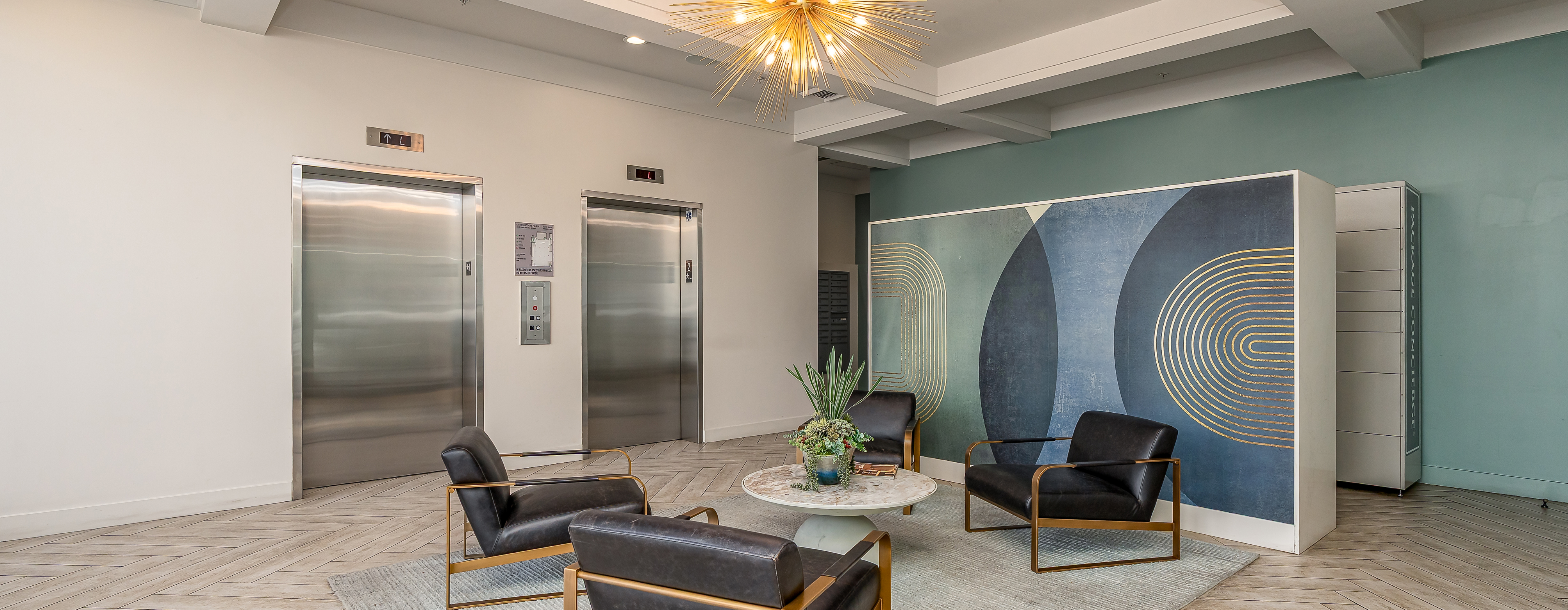 Onyx Glendale Lobby and Elevators